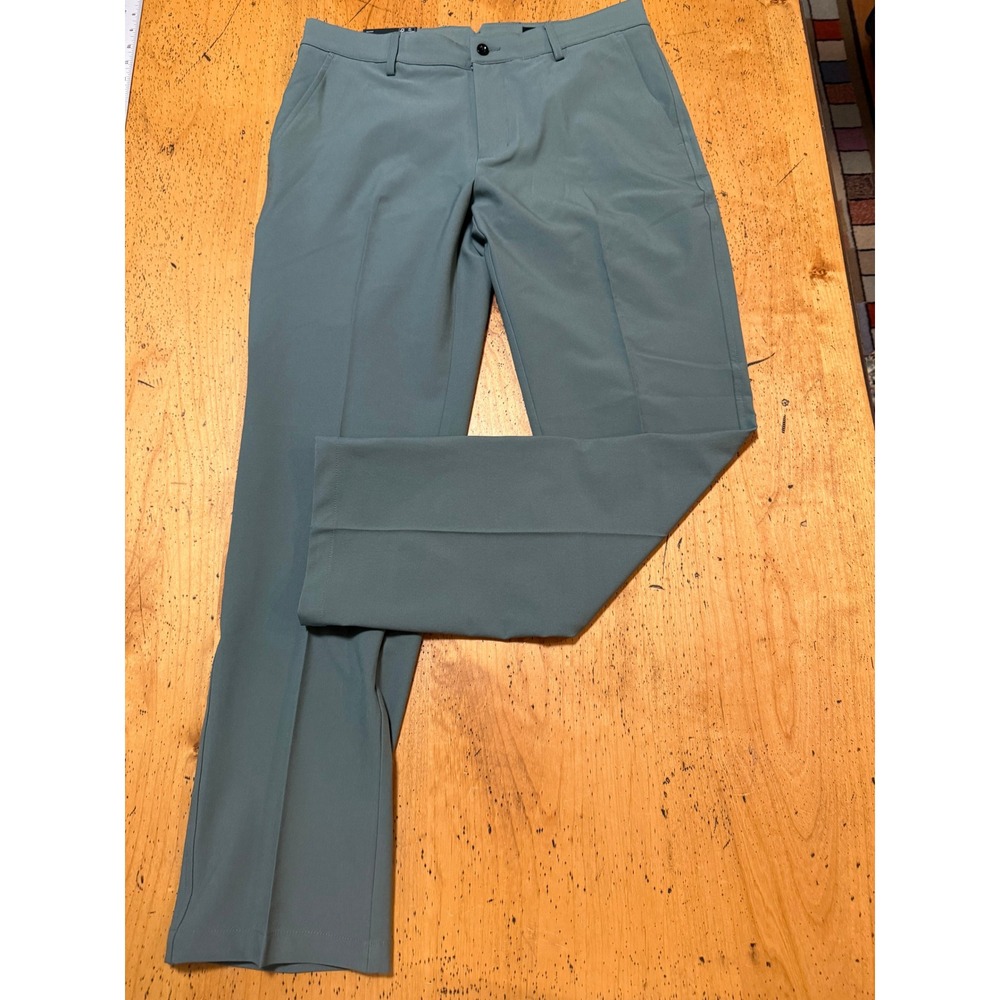New w Tags Dunning Golf Stretch Performance Pants 32/30 Olive Green Mens